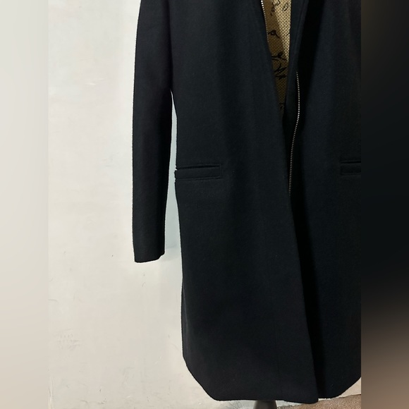 Black soft brushed coat - Picture 5 of 16